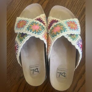 Dirty Laundry crochet sandals.Brand new without box. Size 8.5